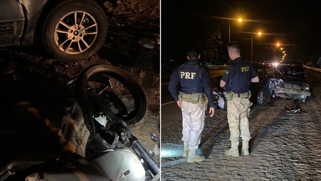 motociclista-fica-ferido-apos-acidente-com-carro-na-br-101-em-campos
